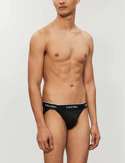 Calvin Klein Pack Of Two Pro Air Classic-fit Microfibre Briefs In Black |  ModeSens