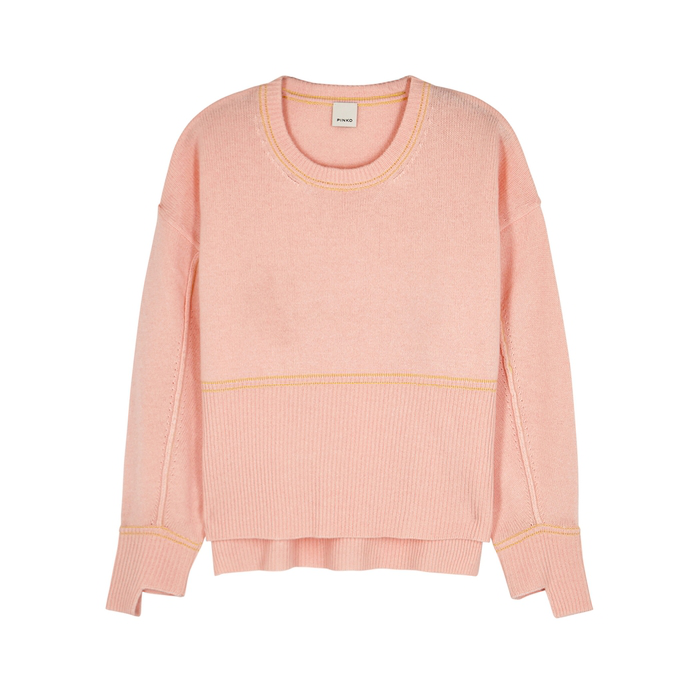 m and s pink cashmere jumper