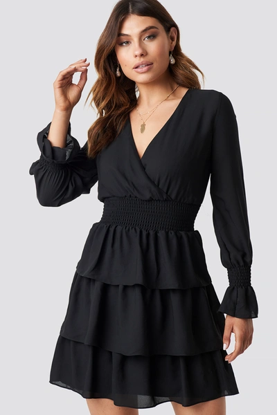 Trendyol Frilly Midi Dress - Black