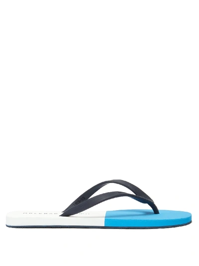 Orlebar Brown Haston Two-tone Rubber Flip Flops In Blue