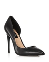 Aqua Women's Dion Half D'orsay High-heel Pumps - 100% Exclusive In Black Leather