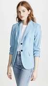Theory Carissa Wool-blend Blazer In Blue Stream