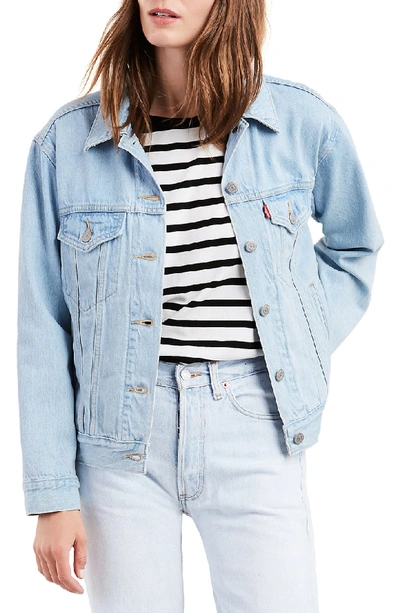 Levi's Ex-boyfriend Denim Trucker Jacket In Soft As Butter In Soft As Butter Light