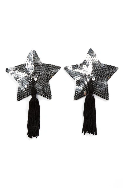 Bristols Six Nippies By  Stella Tassel Nipple Covers In Silver