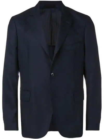 Mp Massimo Piombo Classic Blazer In Blue