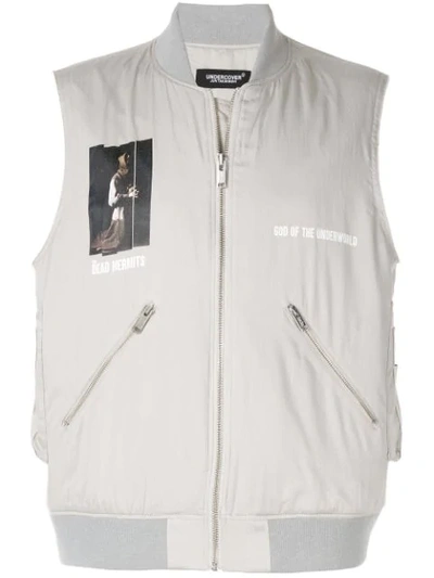 Undercover The Dead Hermits Waistcoat In Grey