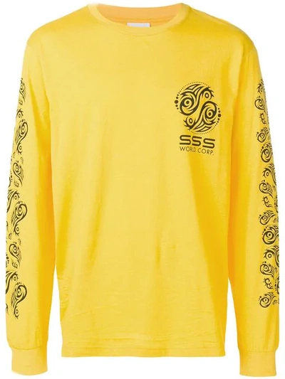 Sss World Corp Animal T-shirt In Yellow