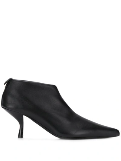 The Row Bourgeoise 65mm Stretch Napa Booties In Black
