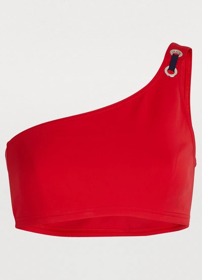 Vilebrequin Women Swimwear - Women Asymmetrical Bikini Top Neoprene - Swimming Trunk - Firiel In Red