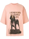 Yoshiokubo Oversized "greyhound" T-shirt In Pink