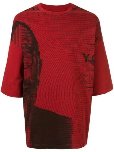 Yoshiokubo "money" Oversized T-shirt In Red