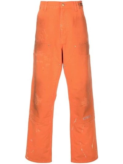 Heron Preston Distressed Loose Fit Jeans In 1996