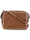 Valentino Garavani Rockstud Crossbody Bag In Brown