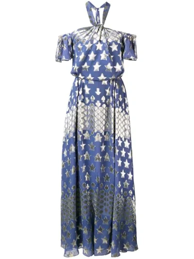 Temperley London Hetty Dress In Blue