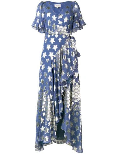 Temperley London Hetty Star Wrap Dress In Blll Blue Bell | ModeSens