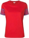 Kenzo Logo Sleeve T In Red