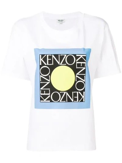 Kenzo Logo Print T-shirt In White