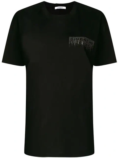 Givenchy Oversized Sequin-embellished Cotton-jersey T-shirt In Black