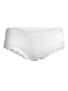 Hanro Cotton Lace Hipster In Ceramic Melange