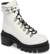 Jeffrey Campbell Czech Lace-up Boot In White Box