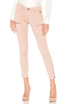 Joie Park Zippered Skinny Pants In Pink Sky