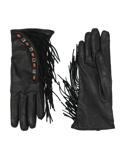 Etro Gloves In Dark Brown