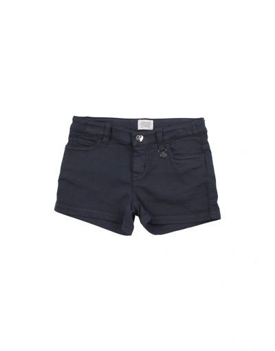 Armani Junior Denim Shorts In Dark Blue