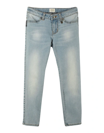 Armani Junior Denim Pants In Blue