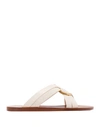 Chloé Sandals In Ivory