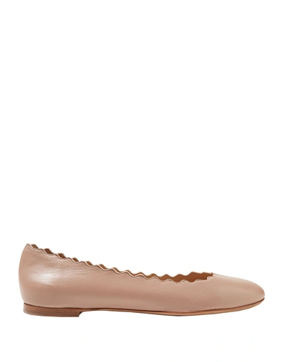 Chloé Ballet Flats In Blush