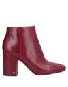 Michael Michael Kors Ankle Boot In Garnet