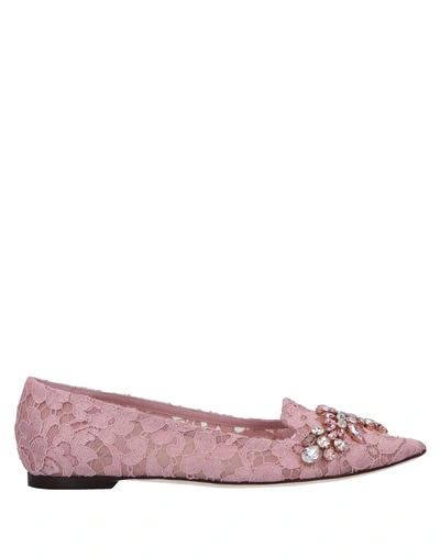 Dolce & Gabbana Loafers In Pink