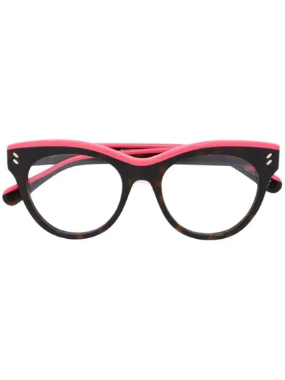 Stella Mccartney Women's Classic Oversized Tortoiseshell Sunglasses In Brown And Pink