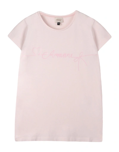 Armani Junior T-shirts In Pink