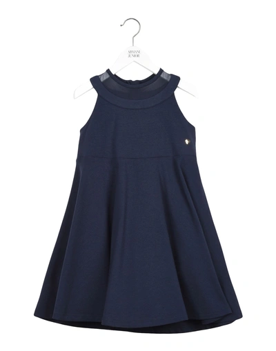 Armani Junior Dresses In Dark Blue