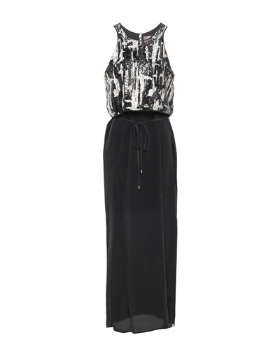 Space Style Concept Long Dress In Black