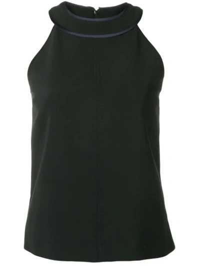 Victoria Victoria Beckham Sleeveless Tank Blouse In Black