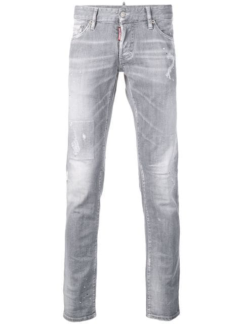 Dsquared2 Slim Jeans In Grey | ModeSens