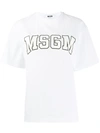 Msgm Logo Outline T In White