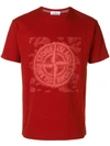 Stone Island Logo T In Red