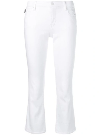 Love Moschino Cropped Skinny Jeans In White