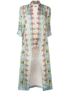 Temperley London Flux Midi Kimono In Green