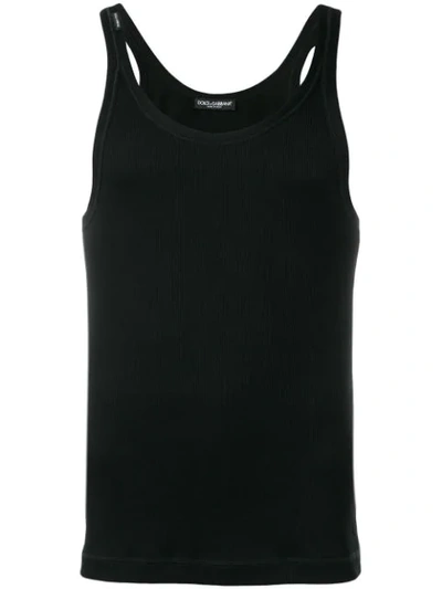 Dolce & Gabbana Fitted Vest In Black