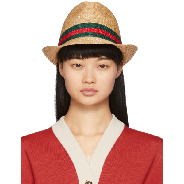 gucci straw bucket hat