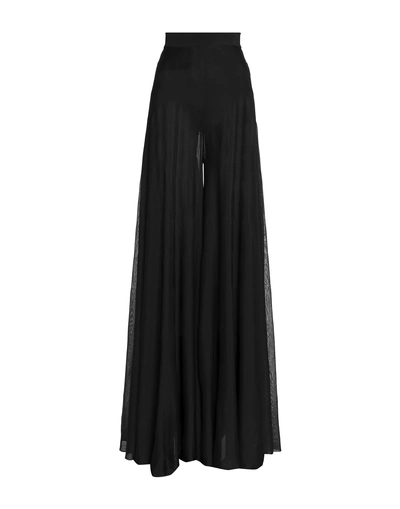 Balmain Maxi Skirts In Black