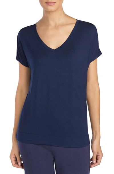 Lauren Ralph Lauren Pajama Tee In Navy