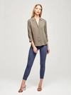 L Agence Ryan Blouse In French Moss