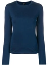 Theory Tiny Long Sleeves T In Blue