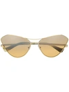 Grey Ant Fluxus Sunglasses In 金色