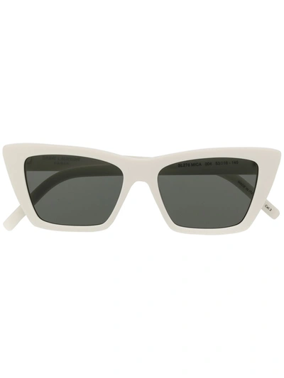 Saint Laurent Sl276 Mica Sunglasses In White